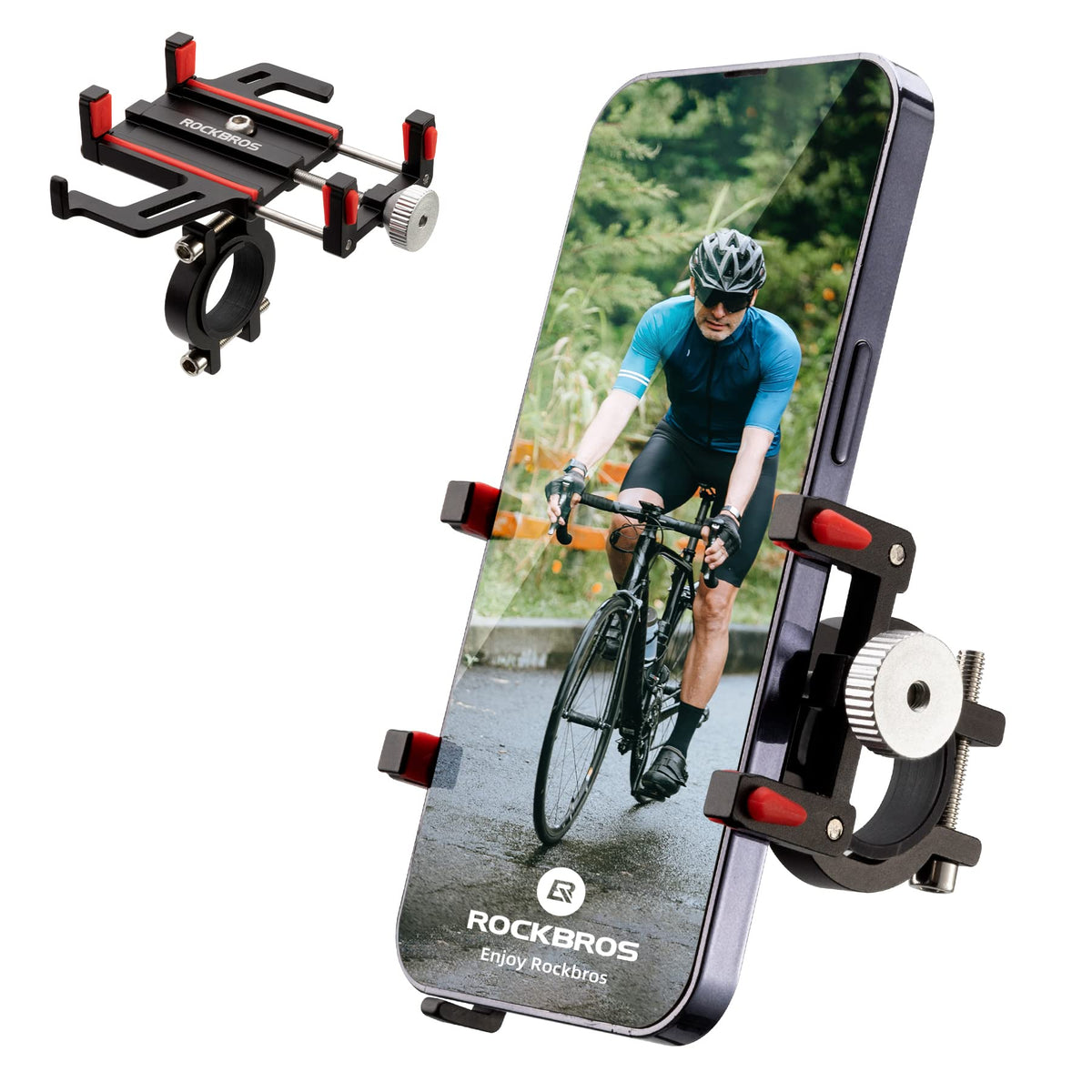 ROCKBROS 5-Claw Anti-Shake Bike and Motorcycle Phone Mount
