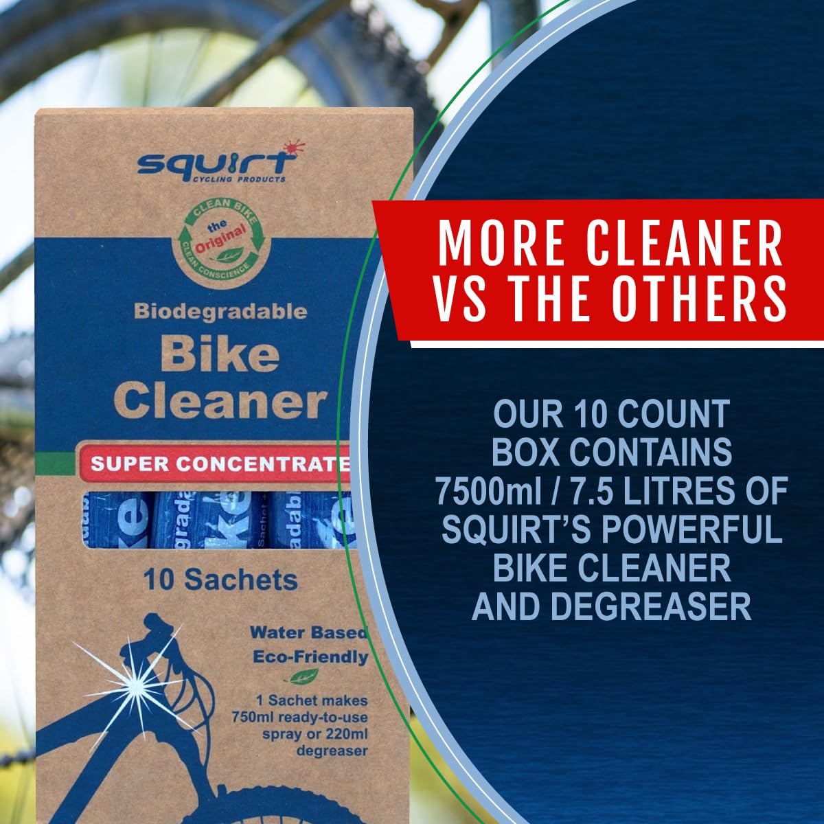 Squirt 500ml All-Weather Bike Chain Lube & Cleaner Bundle