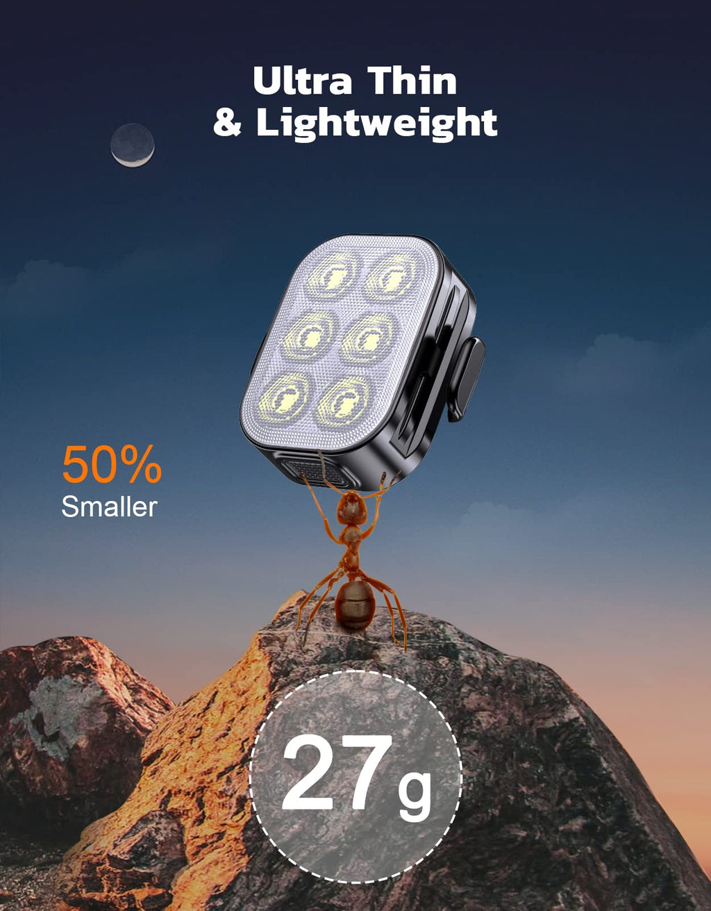 Zewdov USB Rechargeable Front and Rear Bike Light Set