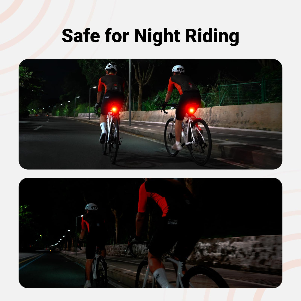 COOSPO TR70 Bike Radar Tail Light with Vehicle Alerts
