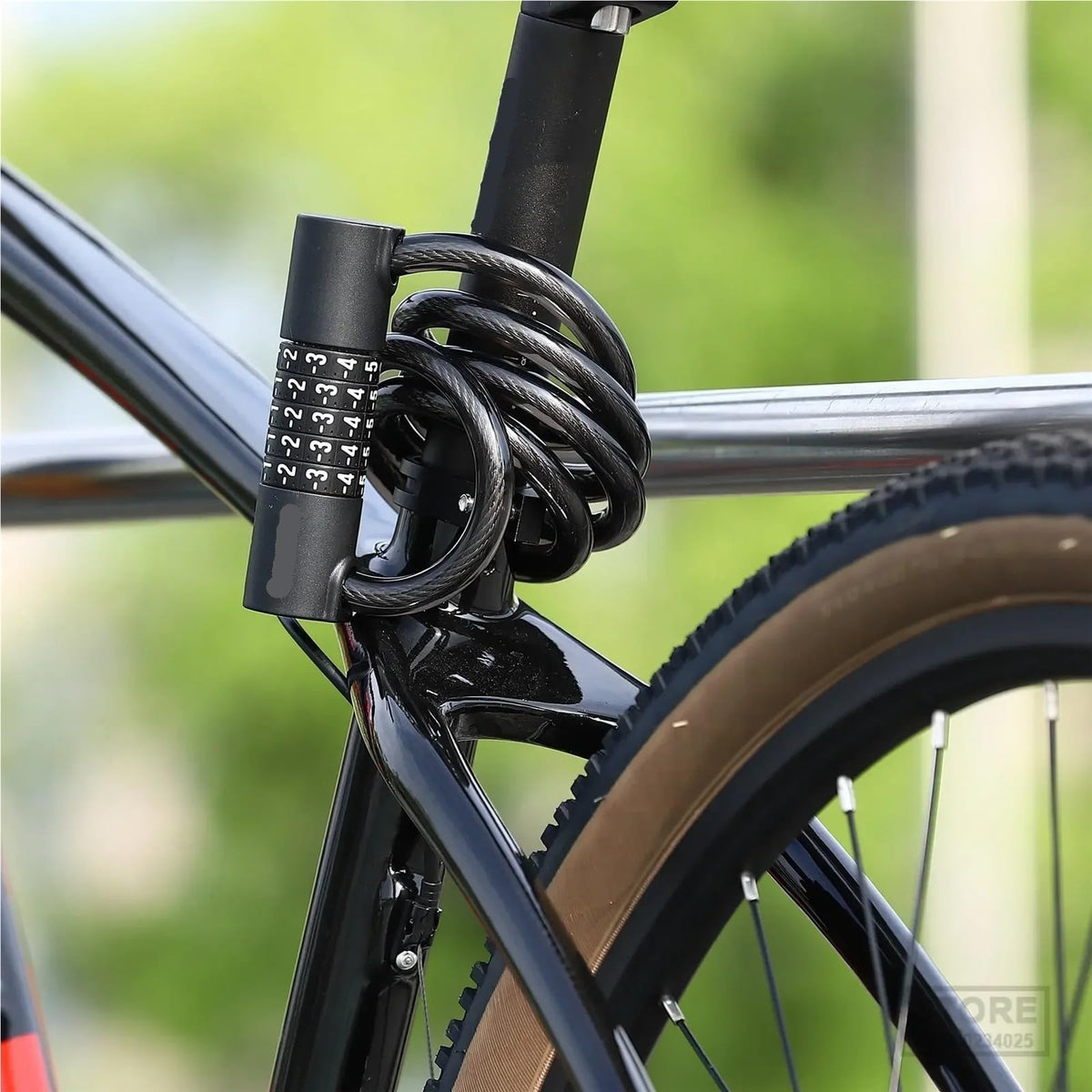 5-Pack Waterproof 5-Digit Combination Bike Cable Locks