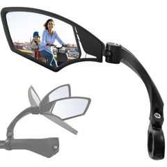 Hafny HF-MR095 Adjustable Wide-Angle HD Glass Bike Mirror
