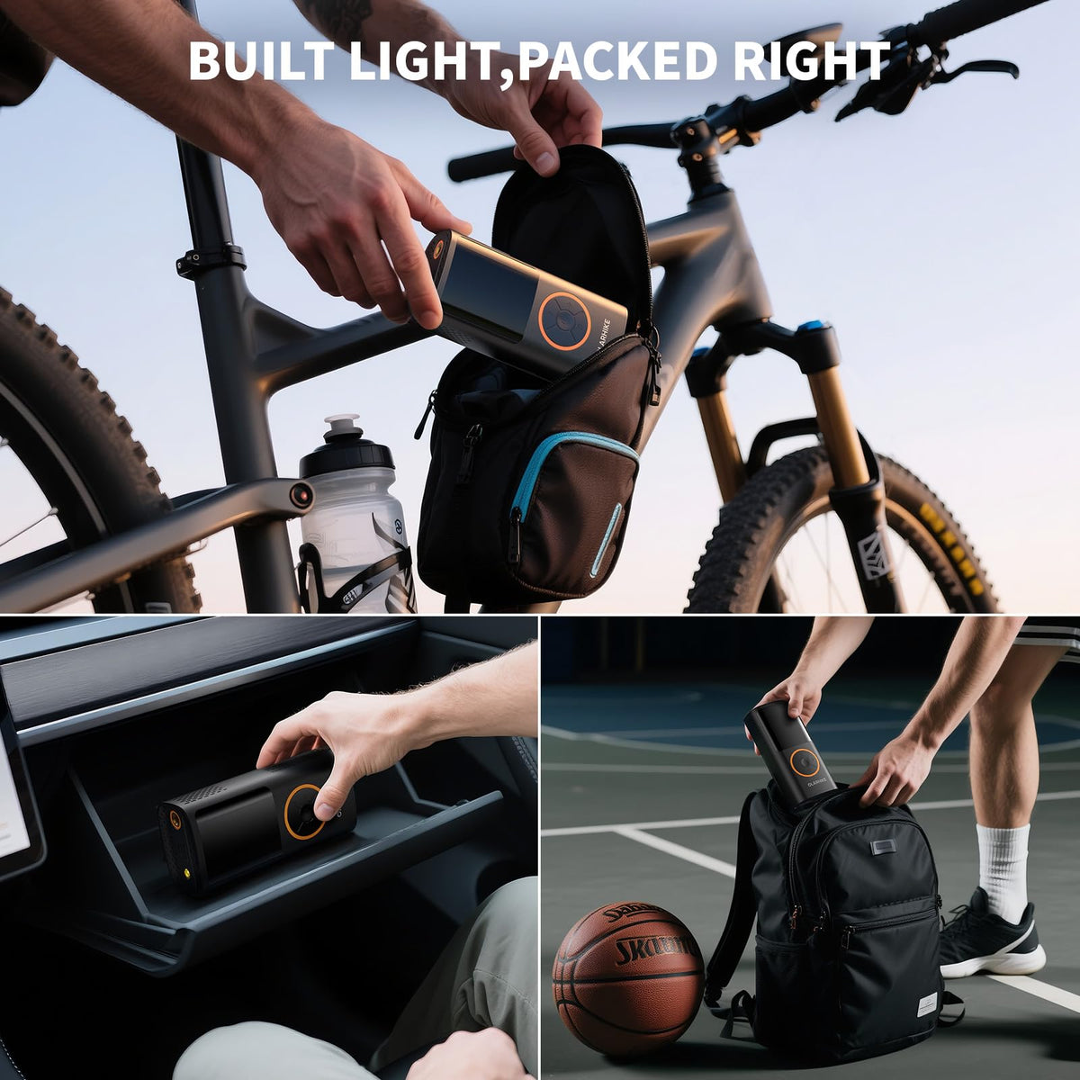 OlarHike Portable Cordless Electric Bike Tire Inflator