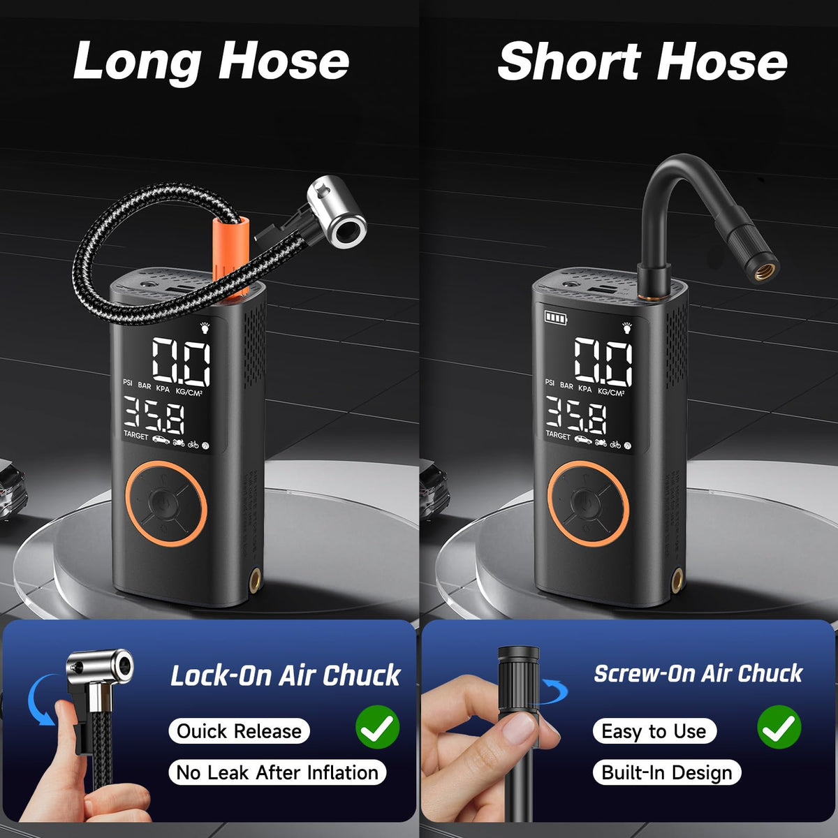 OlarHike Portable Cordless Electric Bike Tire Inflator