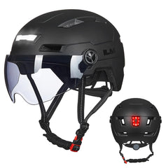 ILM E3-10L Adult Bike Helmet with Front and Rear LED Lights