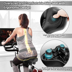 Oversized Padded Bike Seat Cushion for Peloton Exercise Bikes