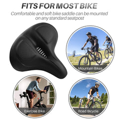 Oversized Padded Bike Seat Cushion for Peloton Exercise Bikes