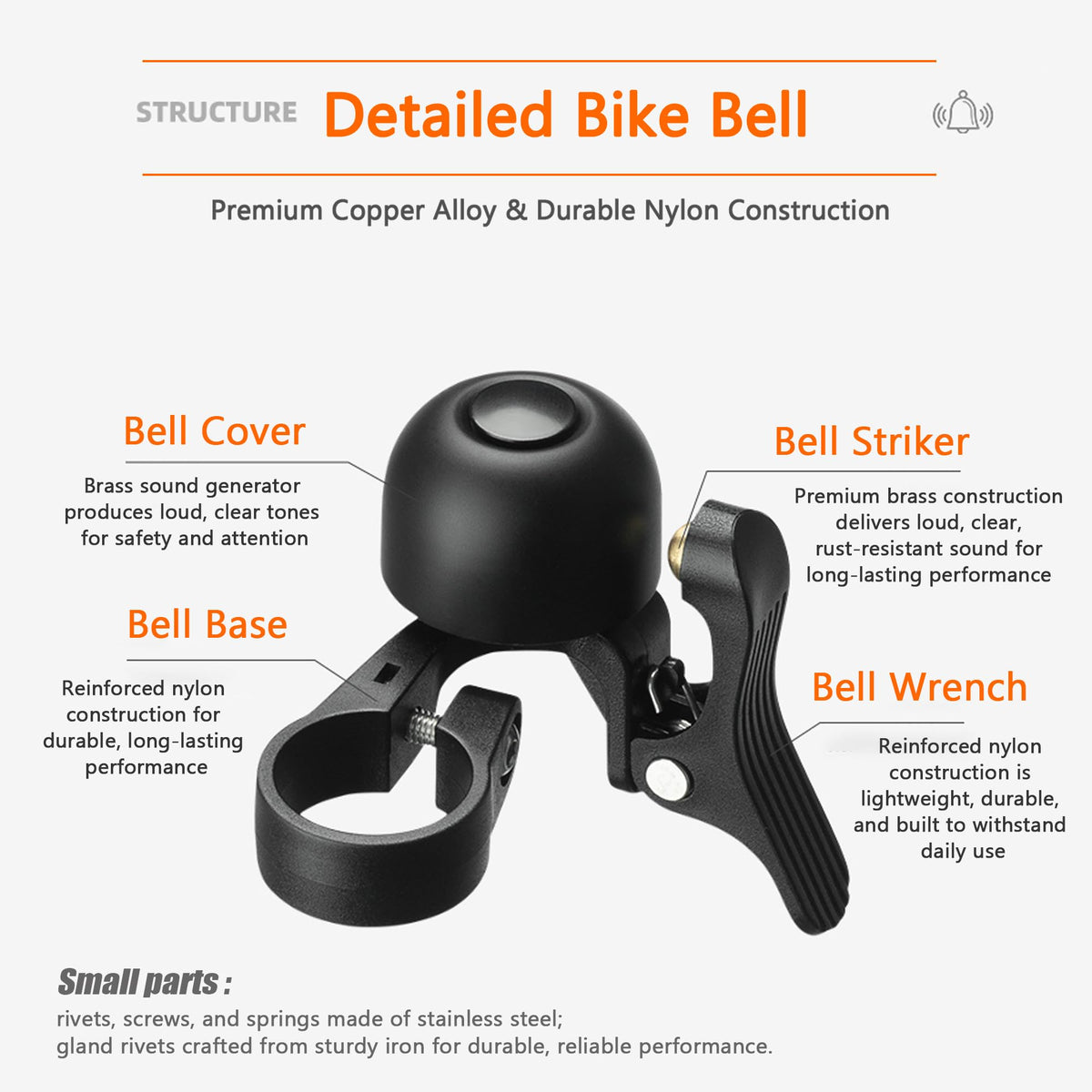 Copper Alloy Bike Bell for Trek Checkpoint ALR 4 2021