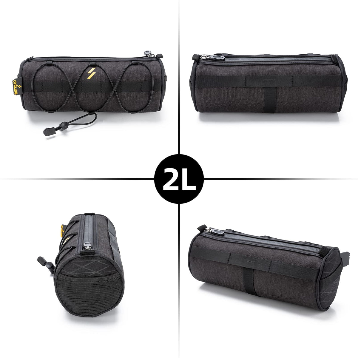 ROCKBROS 2L Lightweight Multi-Mount Bike Handlebar Bag