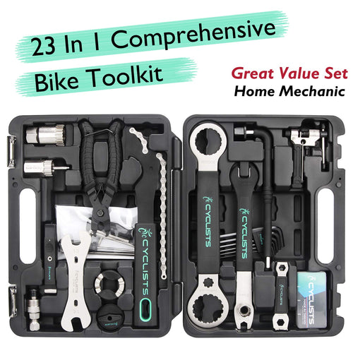 23-Piece Bicycle Repair and Maintenance Tool Kit with Case
