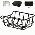 petsola High-Carbon Steel Rear Bike Basket with Waterproof Cover