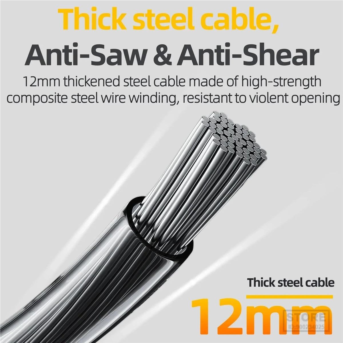 5-Pack Waterproof 5-Digit Combination Bike Cable Locks