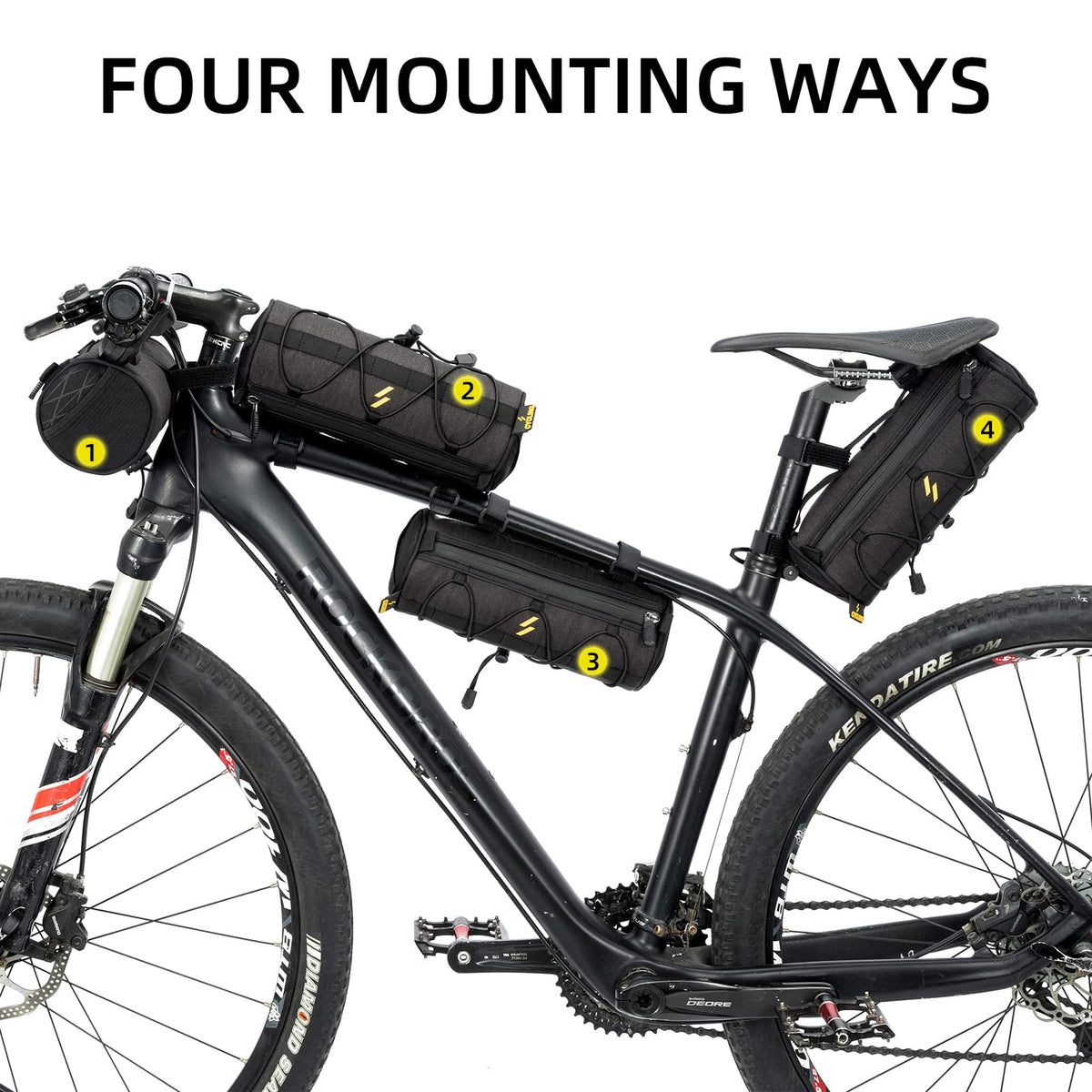 ROCKBROS 2L Lightweight Multi-Mount Bike Handlebar Bag