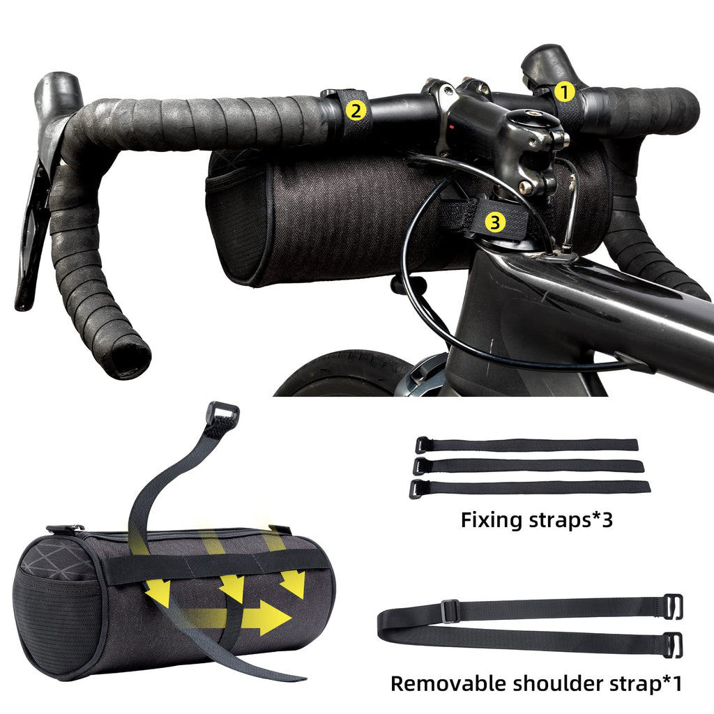 ROCKBROS 2L Lightweight Multi-Mount Bike Handlebar Bag