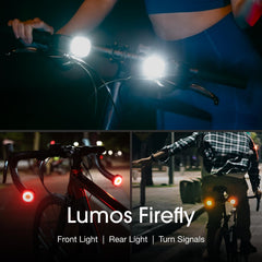 Lumos Ultra Helmet & Firefly 4-Pack Bike Light Bundle