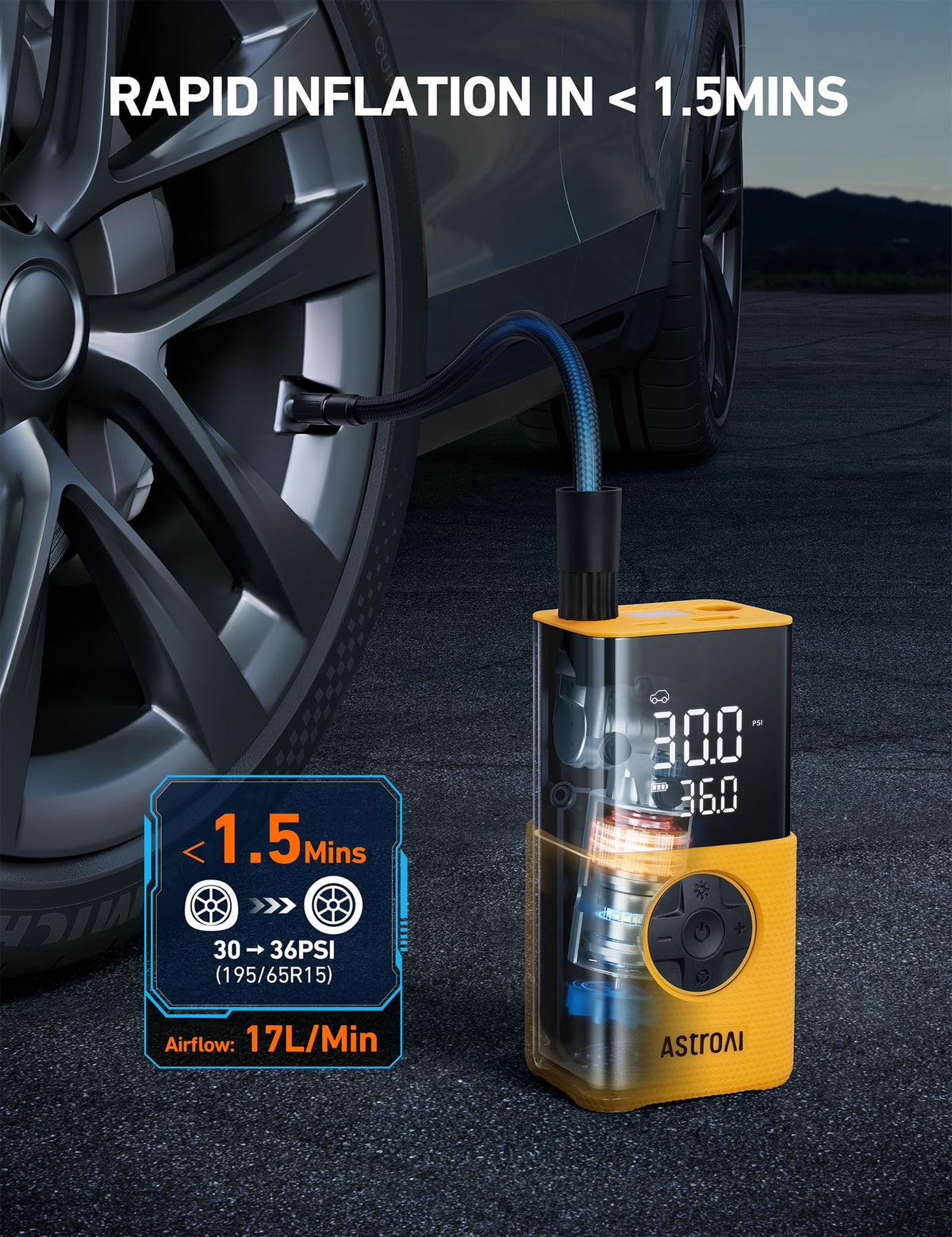 AstroAI L7 & L7S 150 PSI Cordless Digital Tire Inflator