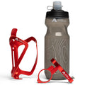 20 oz Bike Water Bottle and No-Screw Handlebar Holder Set