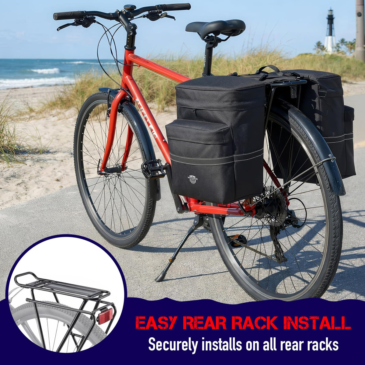 Nomad USA 34L Convertible Bike Panniers and Backpack Set