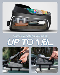 ROCKBROS Waterproof Bike Frame Phone Bag and Cycling Pouch