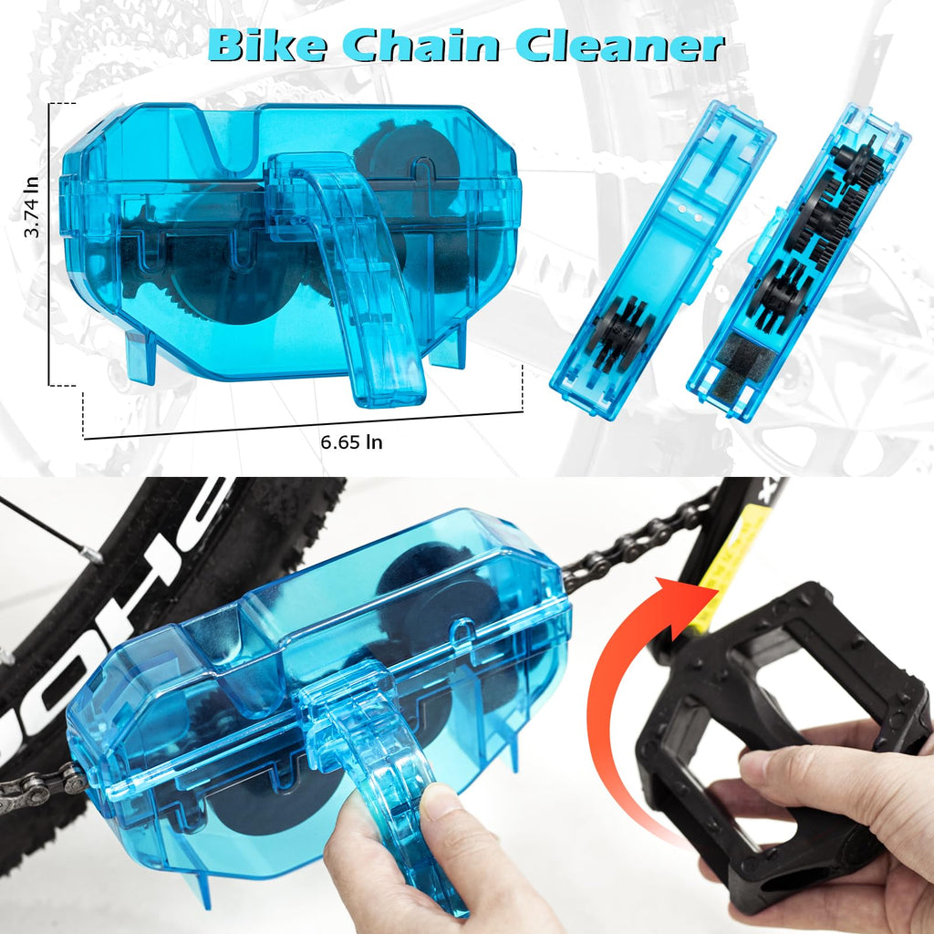 focopot Bike Chain Cleaning Kit with Degreaser and Lubricant