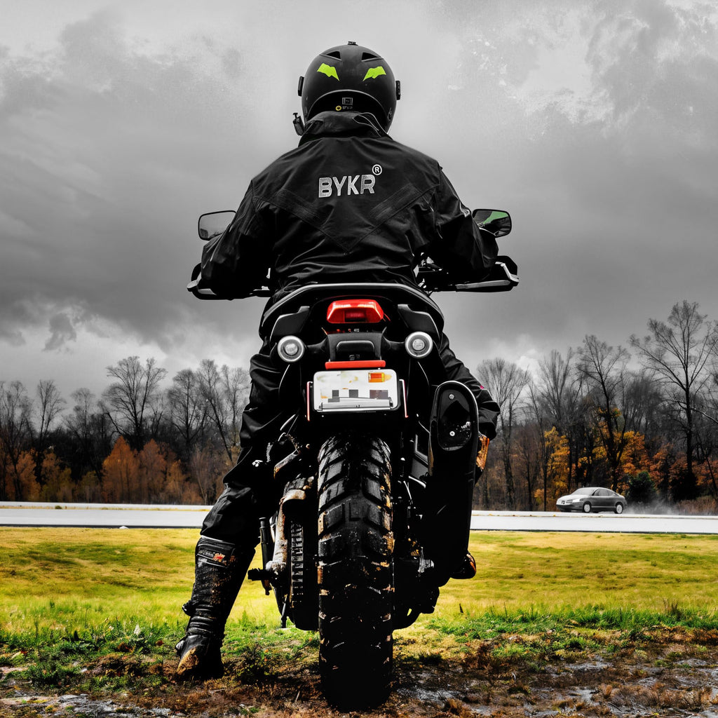 BYKR Unisex Waterproof 2-Piece Motorcycle Rain Suit