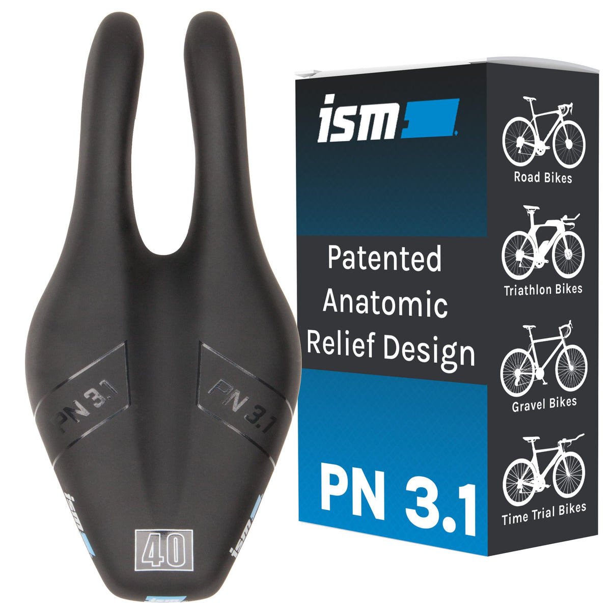 ISM PN Series Padded Noseless Performance Road Bike Saddle