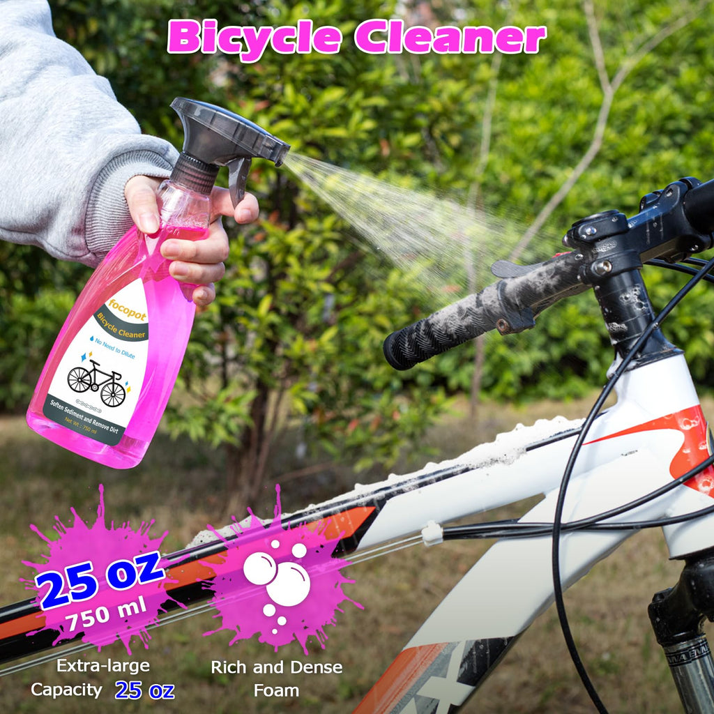 focopot Bike Chain Cleaning Kit with Degreaser and Lubricant