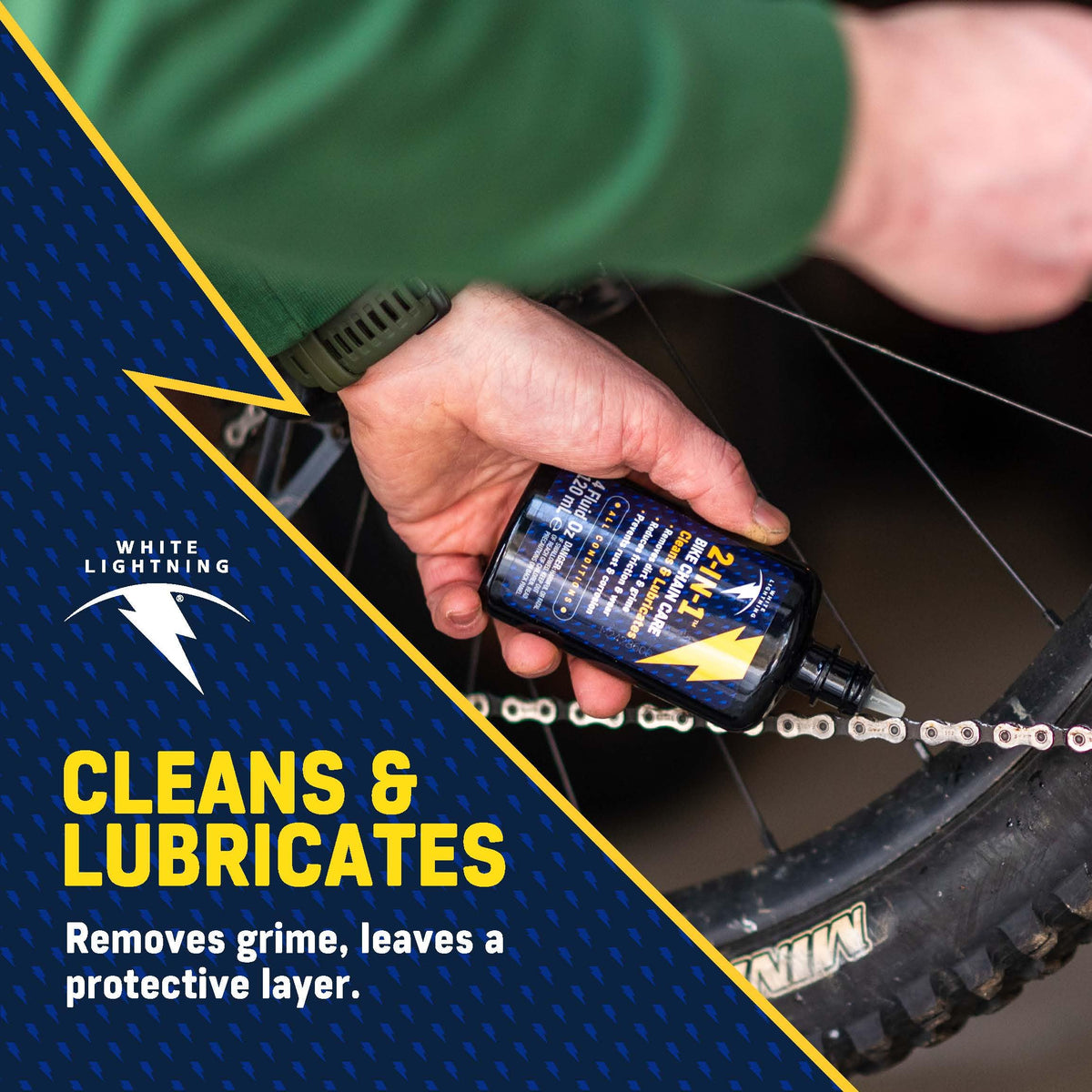 focopot Bike Chain Cleaning Kit with Degreaser and Lubricant