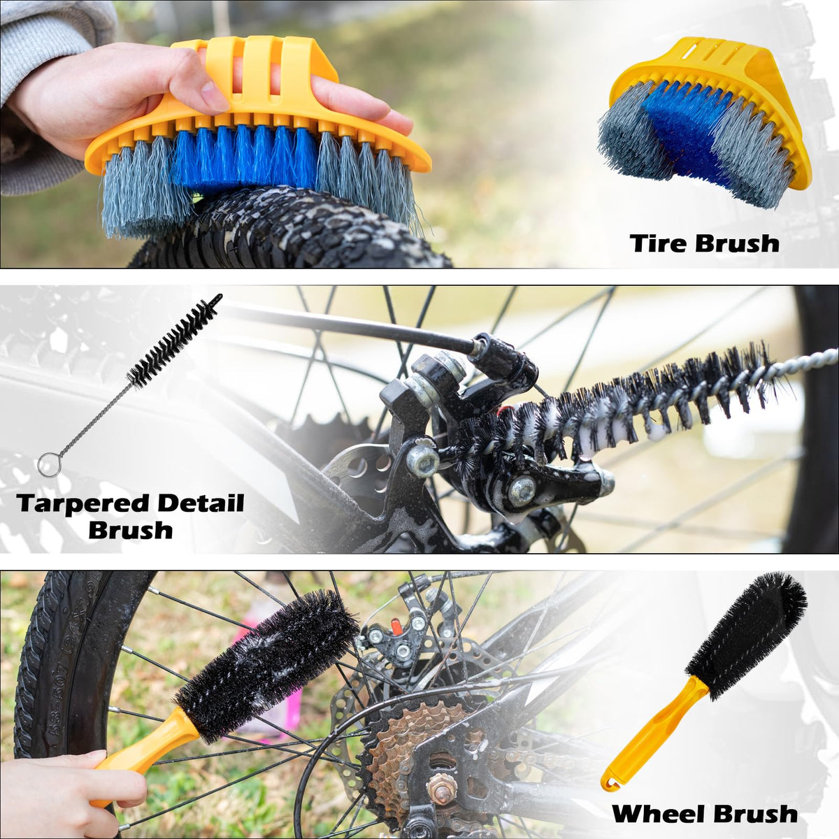focopot Bike Chain Cleaning Kit with Degreaser and Lubricant