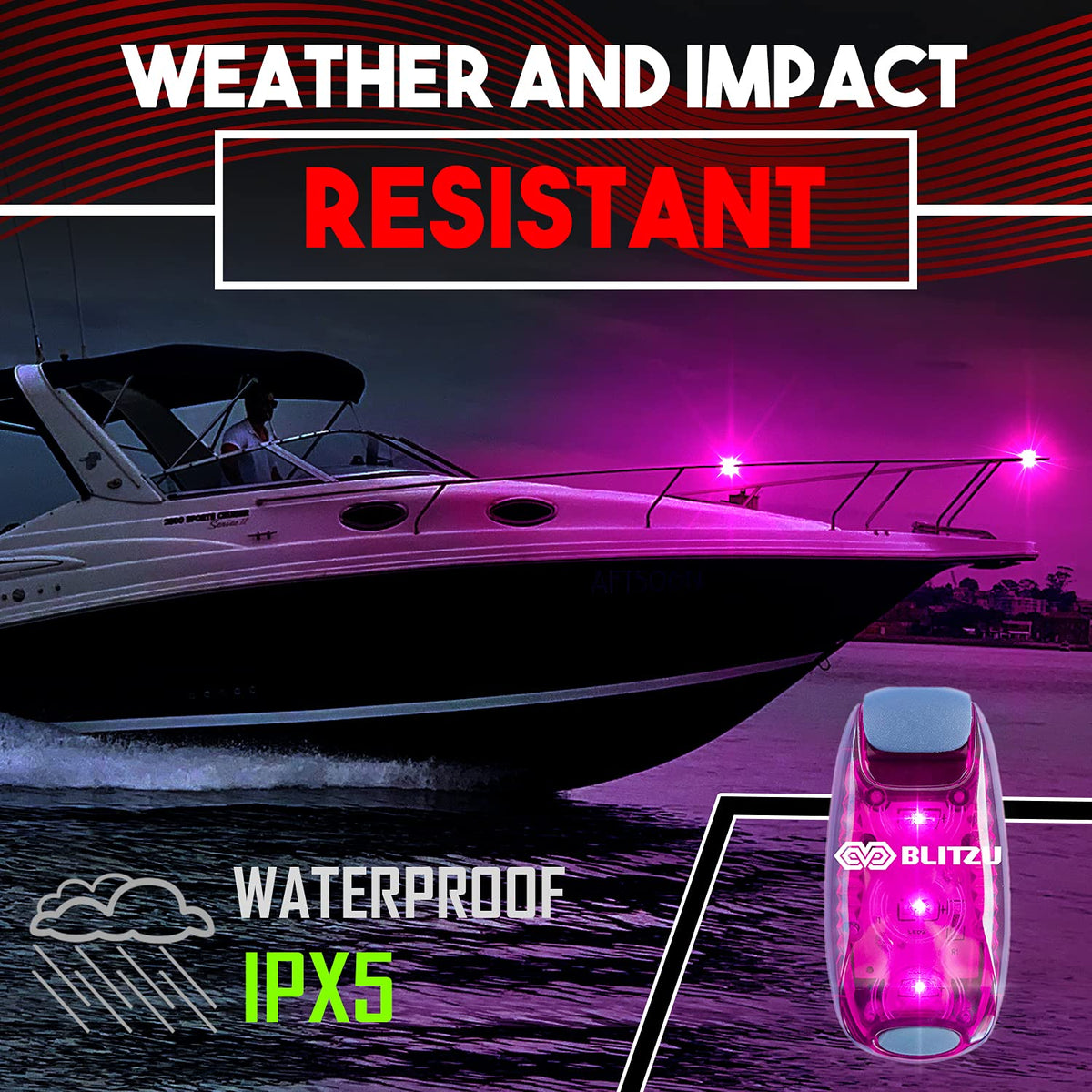 4-Pack Clip-On LED Safety Strobe Lights for High Visibility