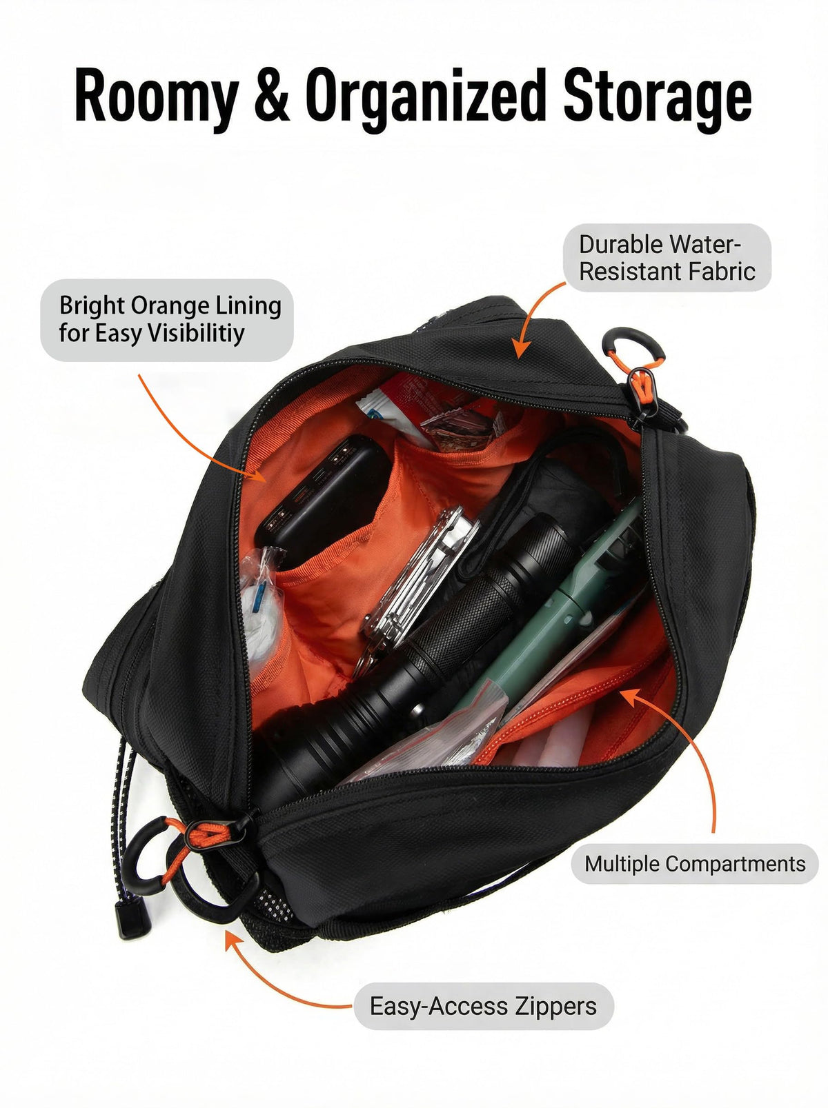 WINPRIM Bicycle Handlebar Storage Bag for Daily Cycling