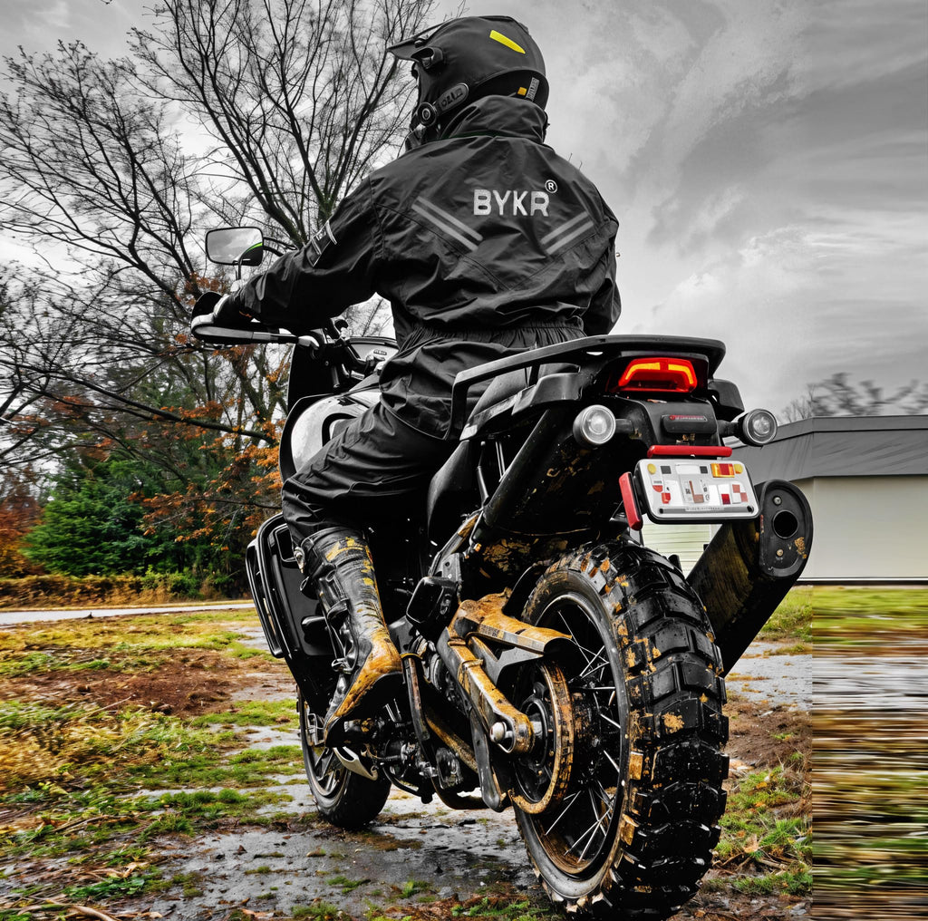 BYKR Unisex Waterproof 2-Piece Motorcycle Rain Suit